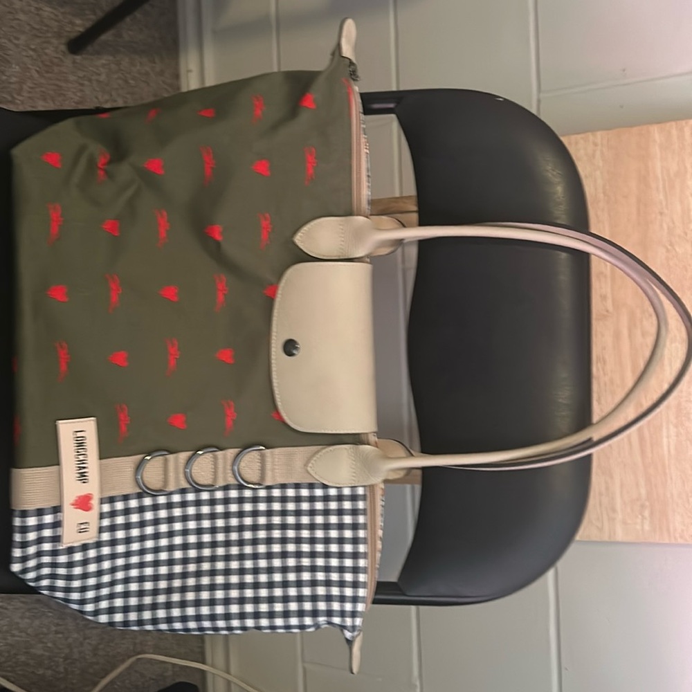 LONGCHAMP X EU Limited Edition Shoulder Bag Patchwork - New